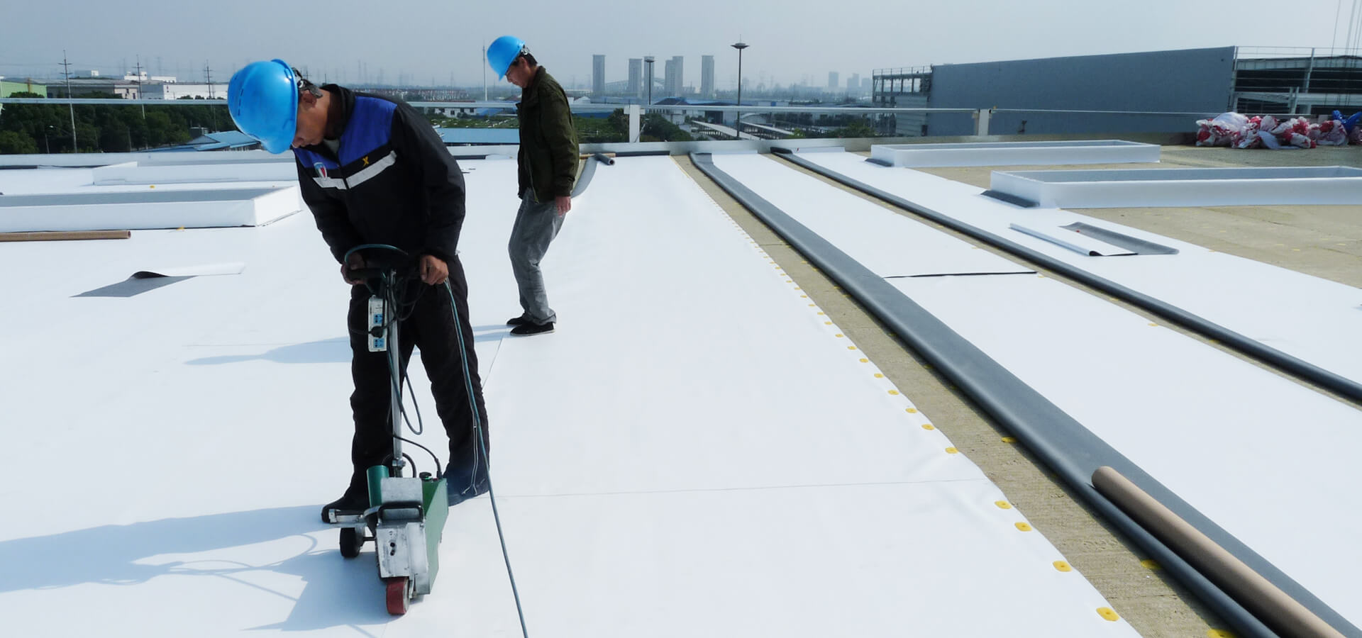 One-step service waterproofing platform